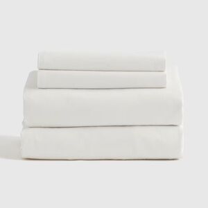 QUINCE Organic Brushed Cotton Sheet Set King White 4628